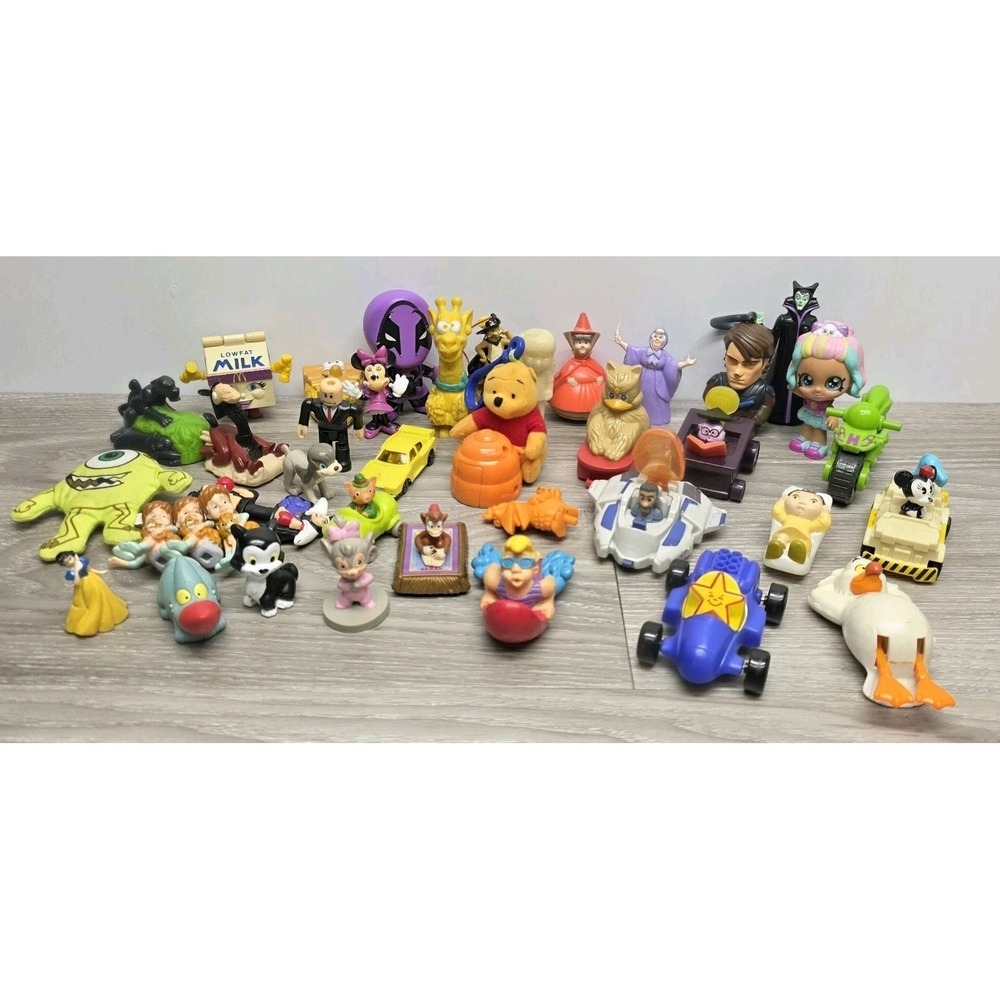 Vintage Lot (38) - McD's, BK, Hardee's, Wendy's, Disney - Happy Meal Toys‎